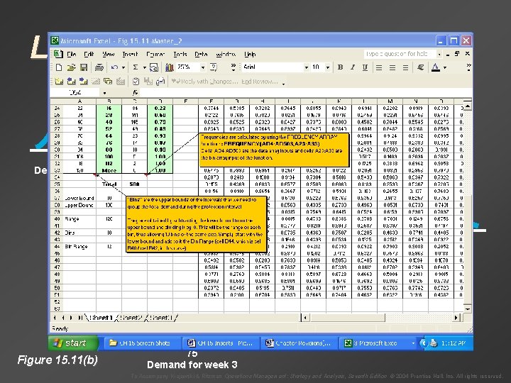 Lead Time Distributions t = 15 t = 26 + 75 Demand for week