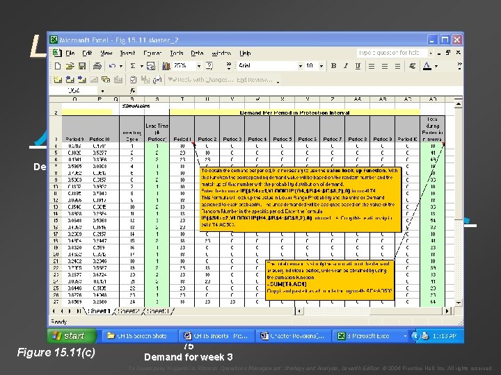 Lead Time Distributions t = 15 t = 26 + 75 Demand for week