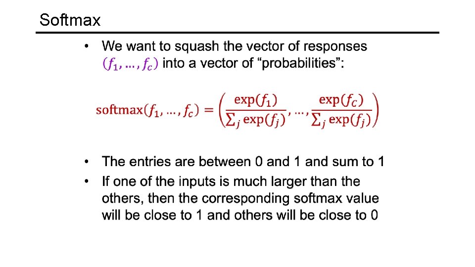 Softmax 