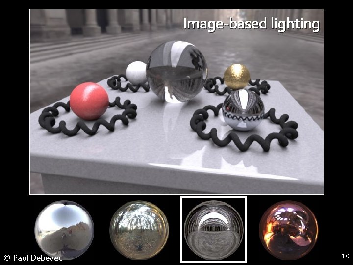Image-based lighting © Paul Debevec 10 