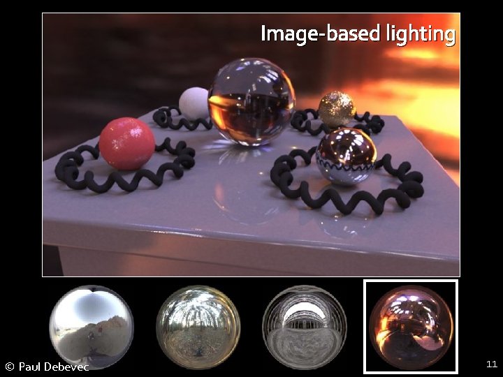 Image-based lighting © Paul Debevec 11 