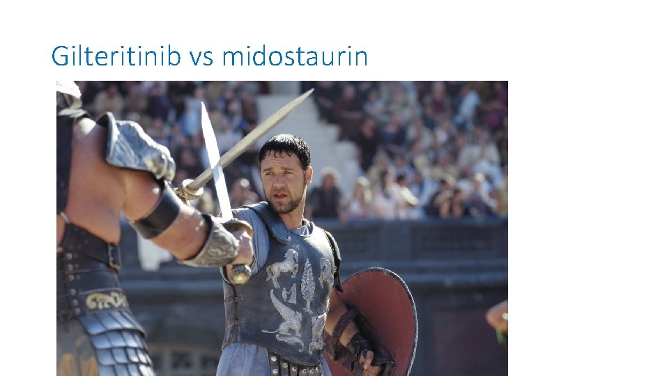 Gilteritinib vs midostaurin 