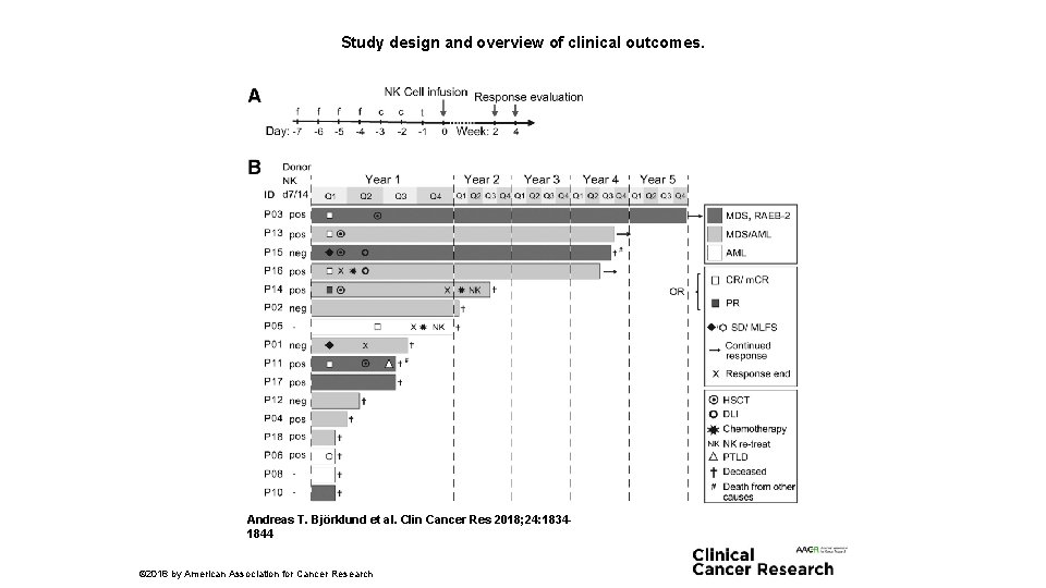 Study design and overview of clinical outcomes. Andreas T. Björklund et al. Clin Cancer