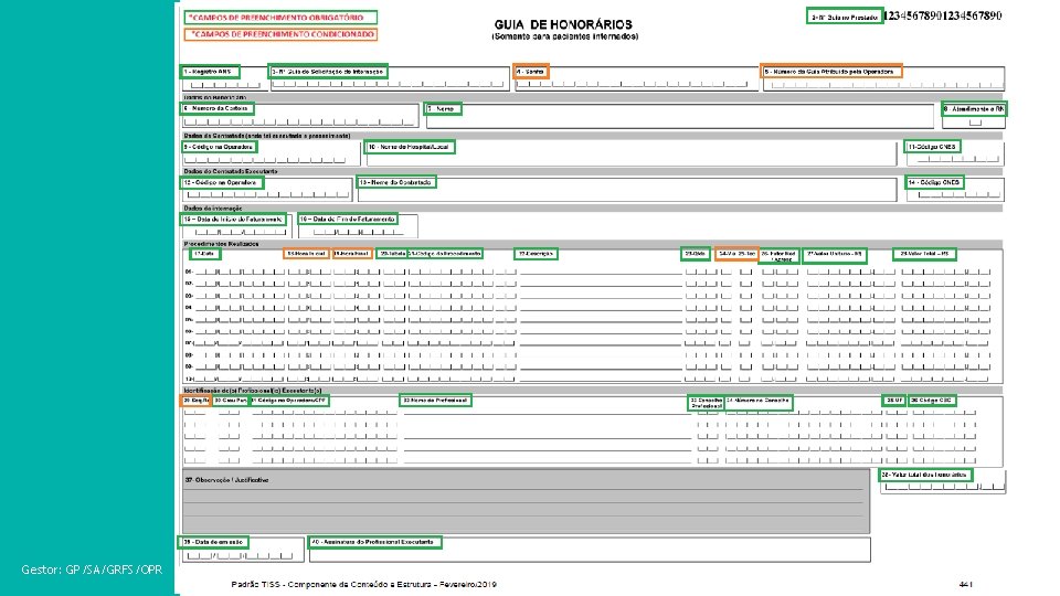 Gestor: GP/SA/GRFS/OPR 