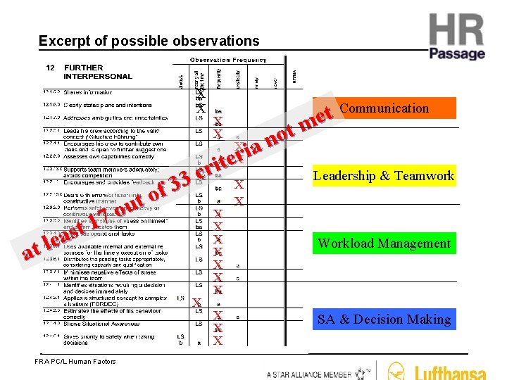 Excerpt of possible observations X X at t u o 7 1 t s