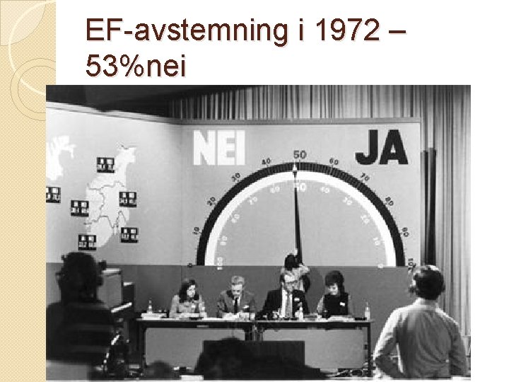 EF-avstemning i 1972 – 53%nei 