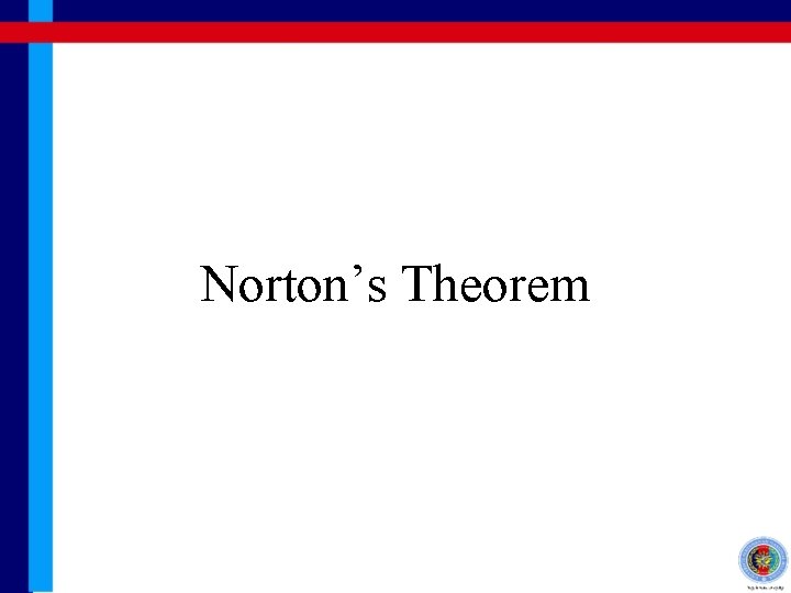 Norton’s Theorem 