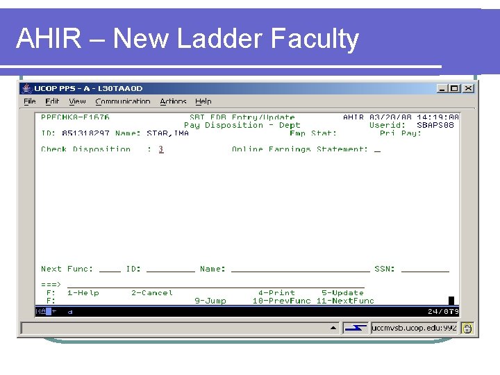 AHIR – New Ladder Faculty 3 