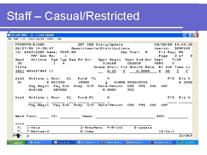 Staff – Casual/Restricted 2 