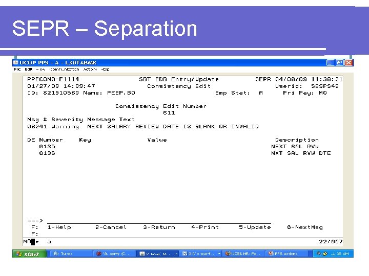 SEPR – Separation 