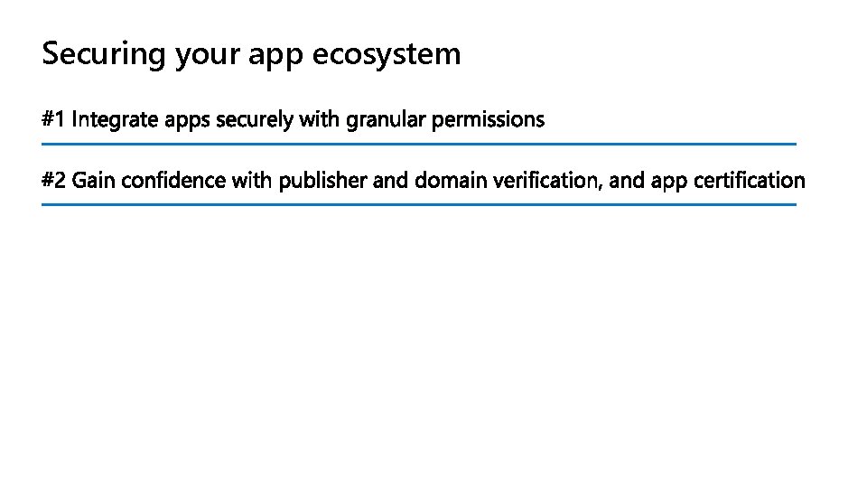 Securing your app ecosystem 