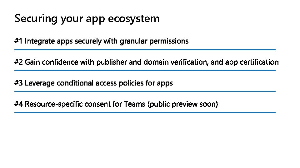 Securing your app ecosystem 