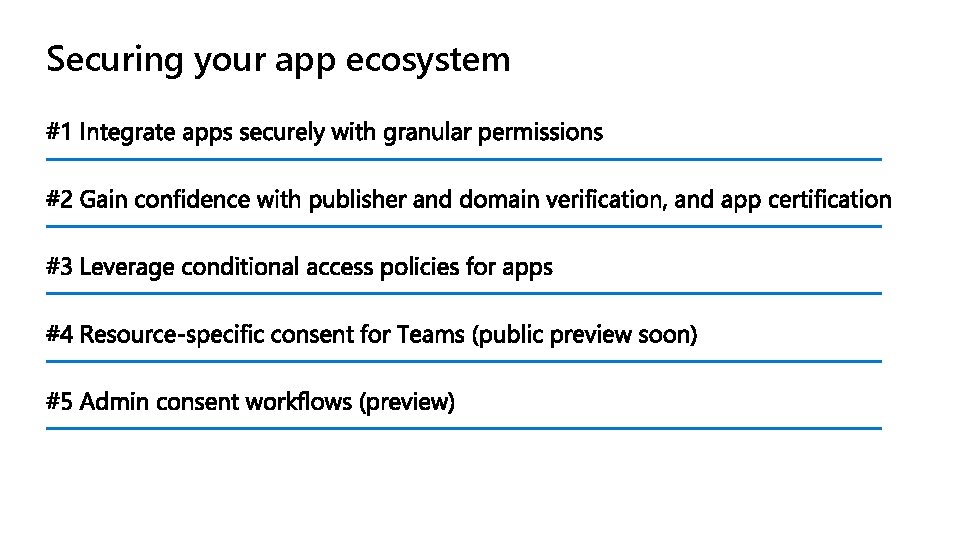 Securing your app ecosystem 