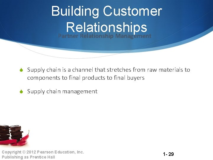 Building Customer Relationships Partner Relationship Management S Supply chain is a channel that stretches