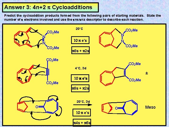 Cycloaddition Reactions Cycloaddition Reactions Are Intermolecular Pericyclic Processes