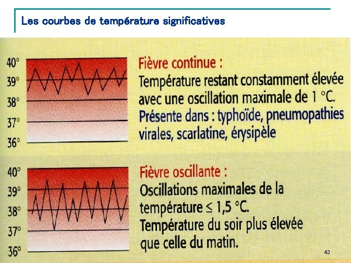 Les courbes de température significatives 43 