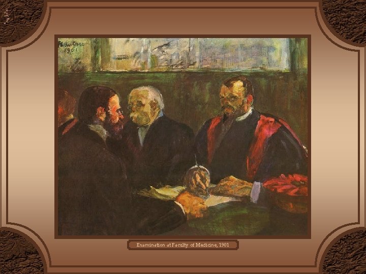 Examination at Faculty of Medicine, 1901 Examination at Faculty of Medicine, 1901