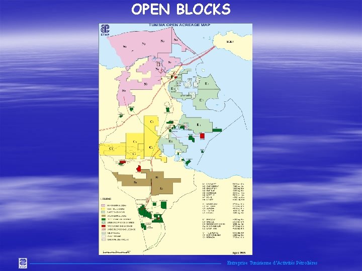 OPEN BLOCKS Entreprise Tunisienne d’Activités Pétrolières 