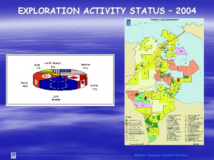 EXPLORATION ACTIVITY STATUS – 2004 Entreprise Tunisienne d’Activités Pétrolières 