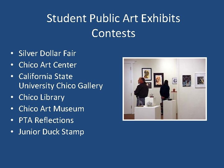 Student Public Art Exhibits Contests • Silver Dollar Fair • Chico Art Center •