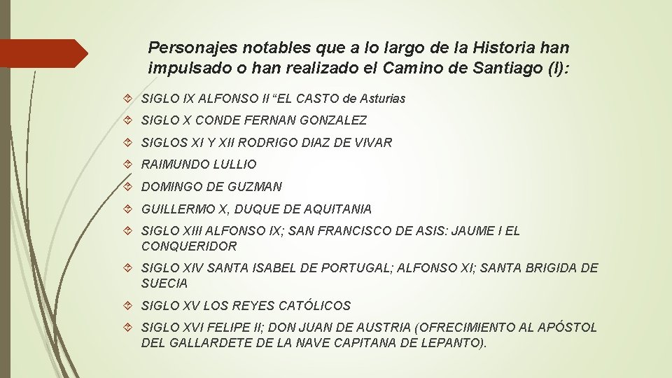 Personajes notables que a lo largo de la Historia han impulsado o han realizado Personajes notables que a lo largo de la Historia han impulsado o han realizado