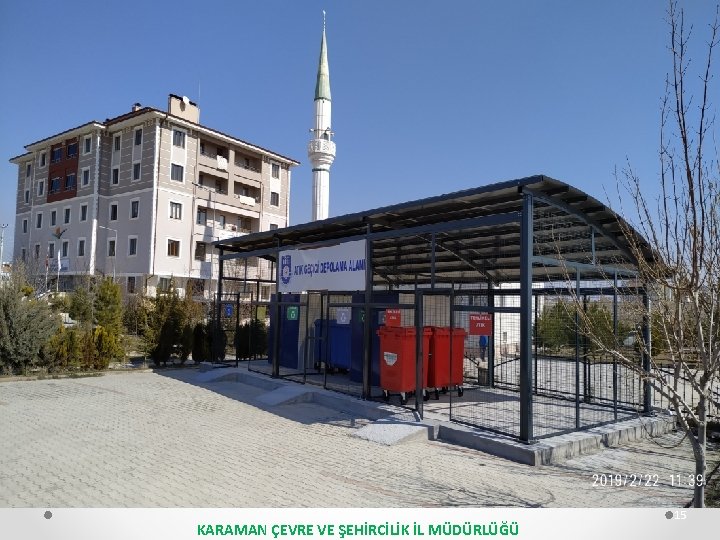 KARAMAN ÇEVRE VE ŞEHİRCİLİK İL MÜDÜRLÜĞÜ 15 