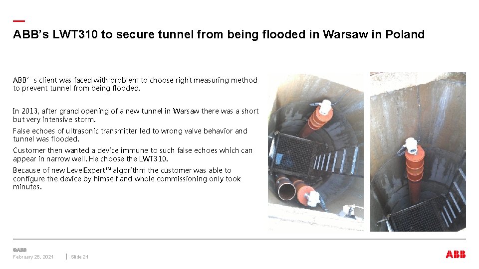 — ABB’s LWT 310 to secure tunnel from being flooded in Warsaw in Poland