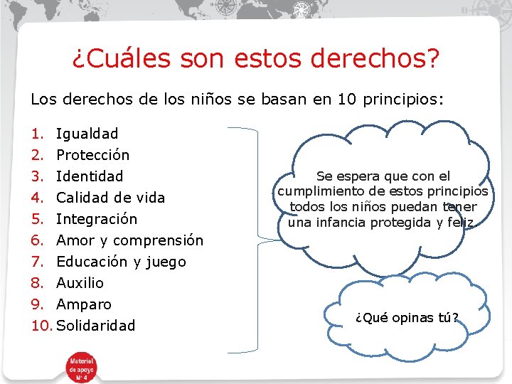 Haga clic para modificar el ¿Cuáles son estos derechos? estilo de título del patrón