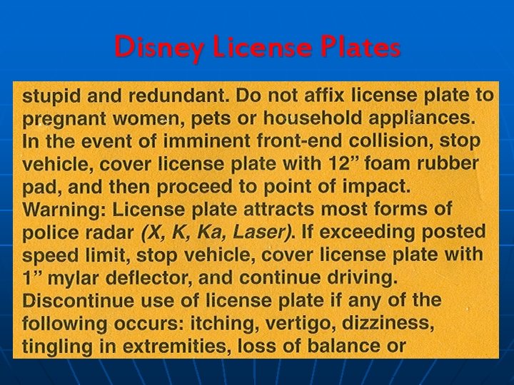 Disney License Plates 