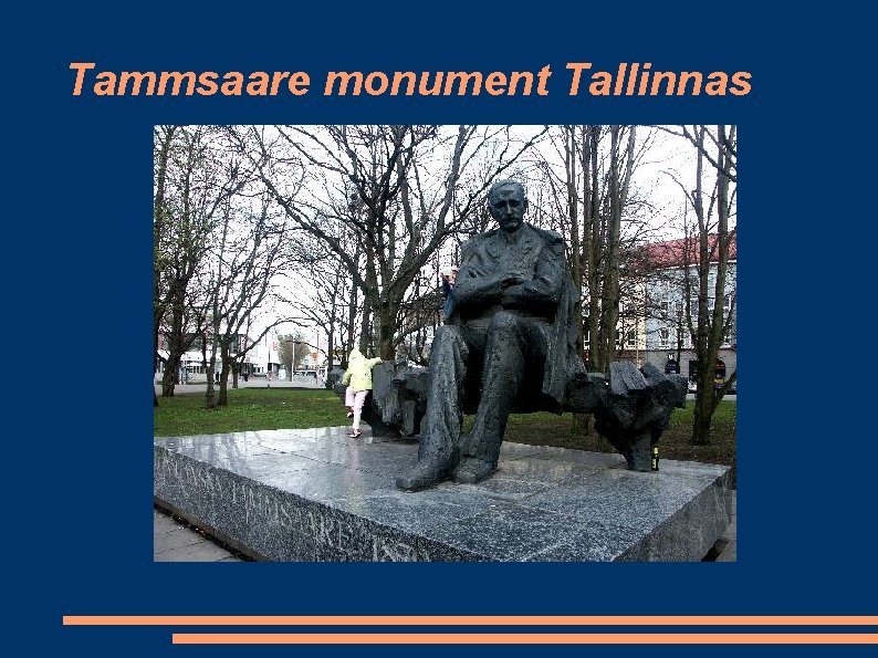 Tammsaare monument Tallinnas 