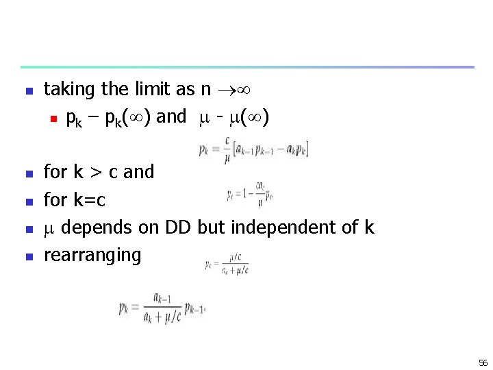 n n n taking the limit as n n pk – pk( ) and