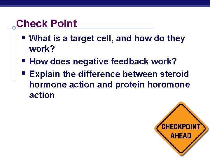 Check Point § What is a target cell, and how do they § §