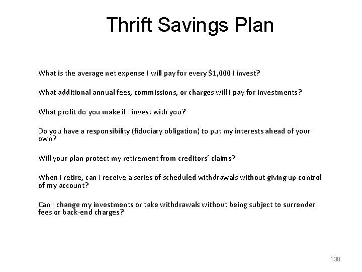 Thrift Savings Plan What is the average net expense I will pay for every Thrift Savings Plan What is the average net expense I will pay for every