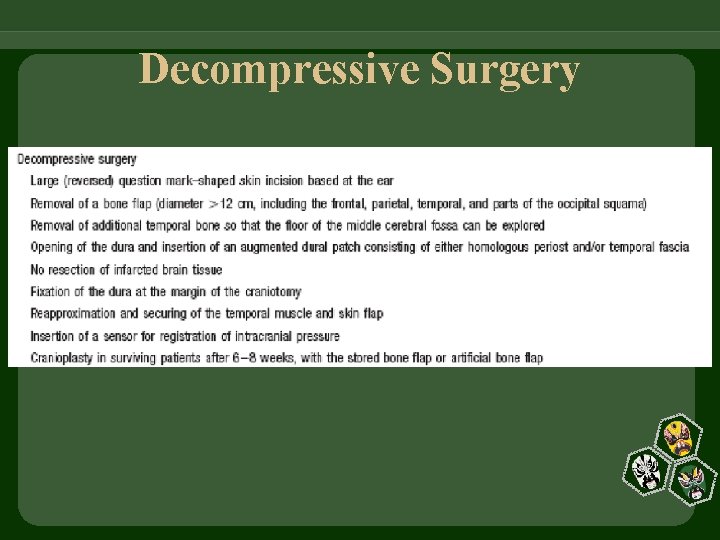 Decompressive Surgery 