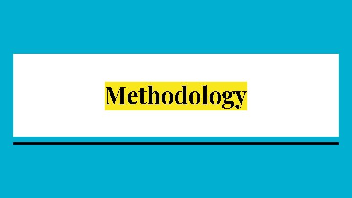 Methodology Methodology