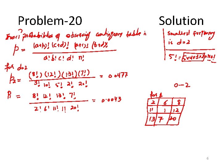 Problem-20 Solution 6 