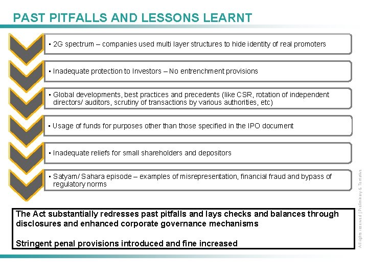 PAST PITFALLS AND LESSONS LEARNT • 2 G spectrum – companies used multi layer