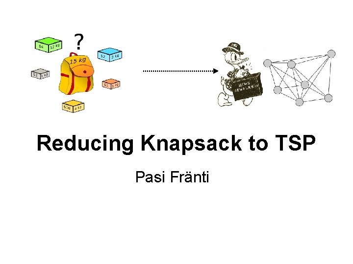 Reducing Knapsack to TSP Pasi Fränti 