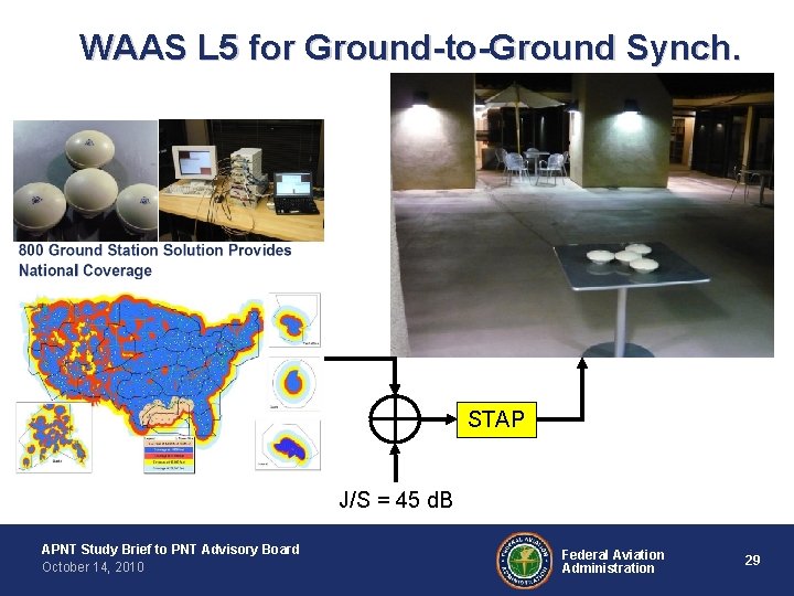 WAAS L 5 for Ground-to-Ground Synch. STAP J/S = 45 d. B APNT Study