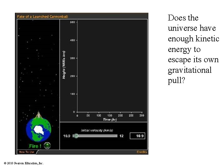 Does the universe have enough kinetic energy to escape its own gravitational pull? ©