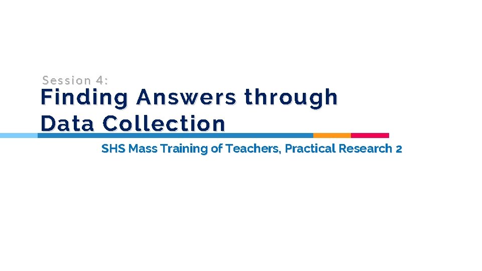 Smhs Data Practical Task Examples Session 4 Finding Answers through Data Collection SHS