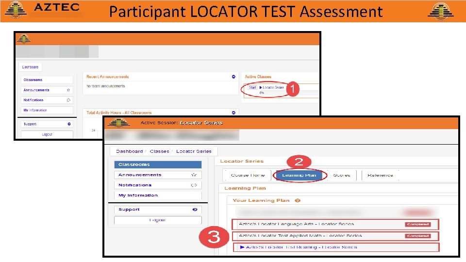 Participant LOCATOR TEST Assessment 