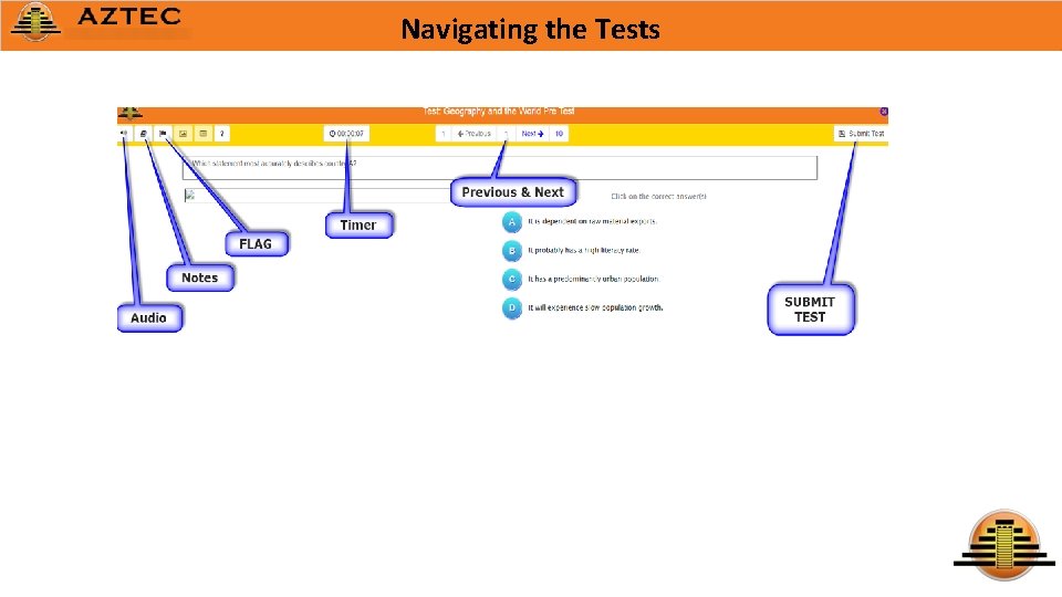 Navigating the Tests 