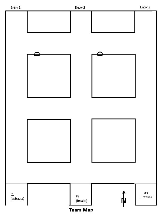 D D #1 (exhaust) Entry 3 Entry 2 Entry 1 #2 (Intake) Team Map