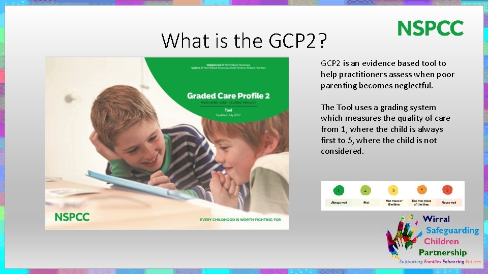 What is the GCP 2? GCP 2 is an evidence based tool to help