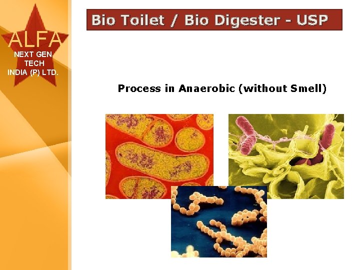 ALFA Bio Toilet / Bio Digester - USP NEXT GEN TECH INDIA (P) LTD.