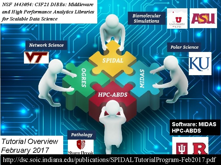 NSF 1443054: CIF 21 DIBBs: Middleware and High Performance Analytics Libraries for Scalable Data