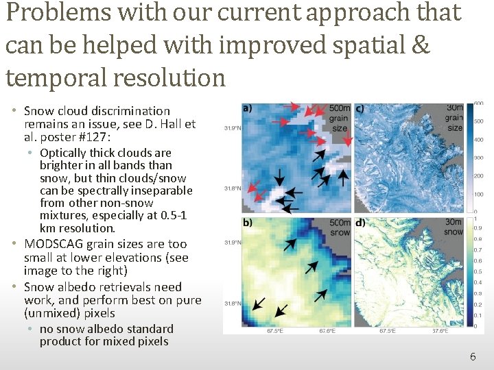 Problems with our current approach that can be helped with improved spatial & temporal