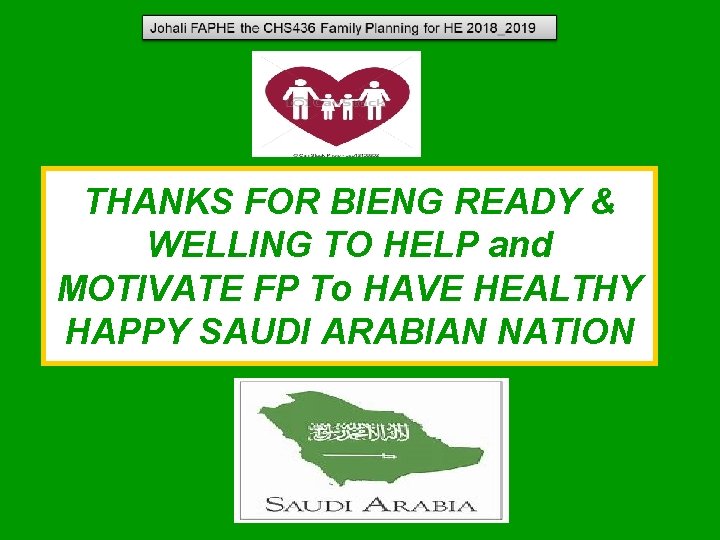 THANKS FOR BIENG READY & WELLING TO HELP and MOTIVATE FP To HAVE HEALTHY THANKS FOR BIENG READY & WELLING TO HELP and MOTIVATE FP To HAVE HEALTHY