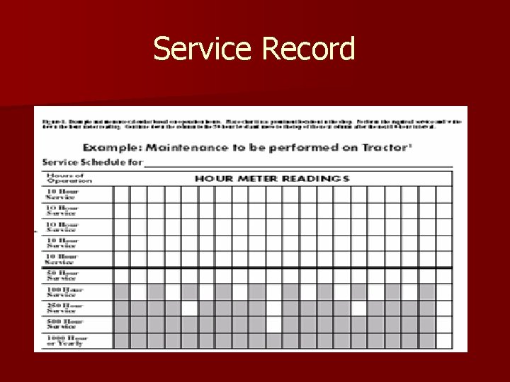 Service Record 